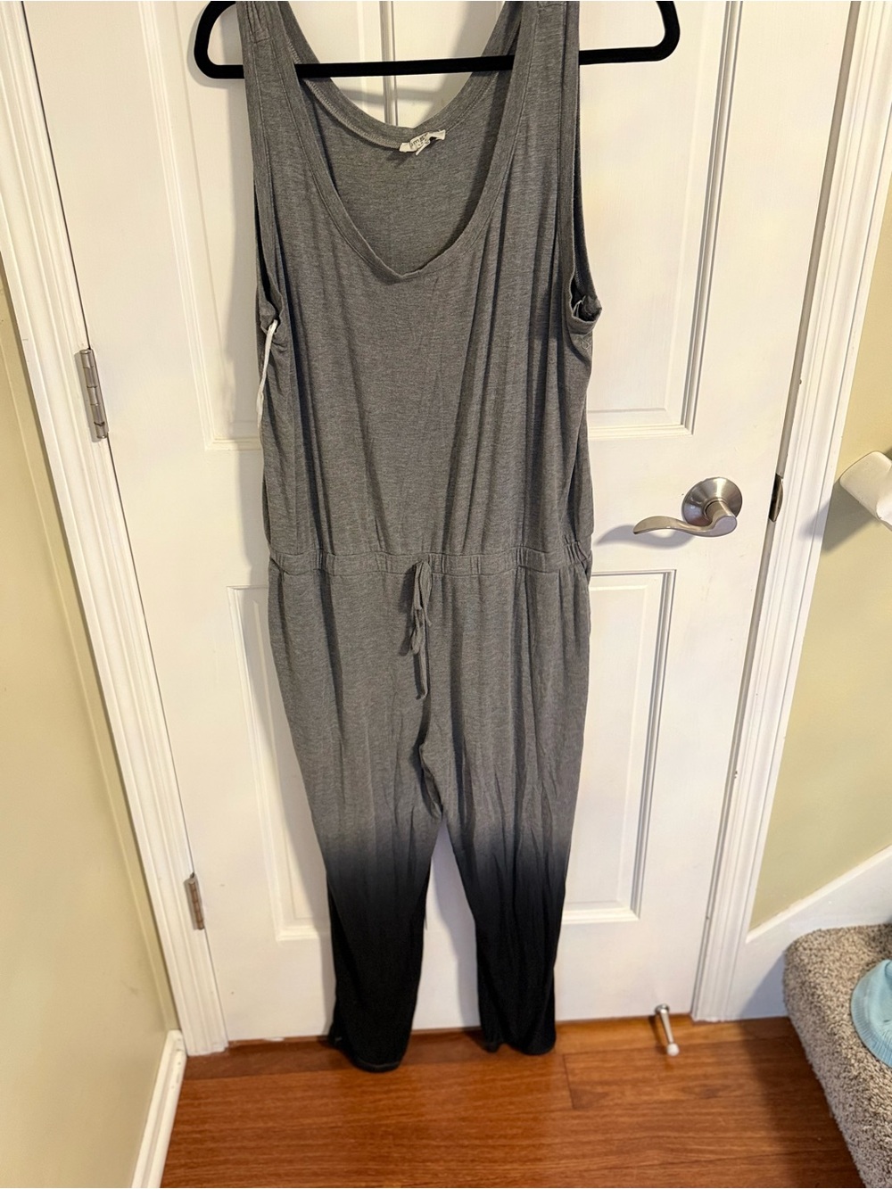 Umgee Gray to Black Ombre Sleeveless Jumpsuit
